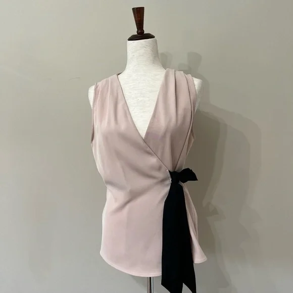 Zara Pink Sleeveless Wrap Top Size M​​​ - Picture 2 of 7